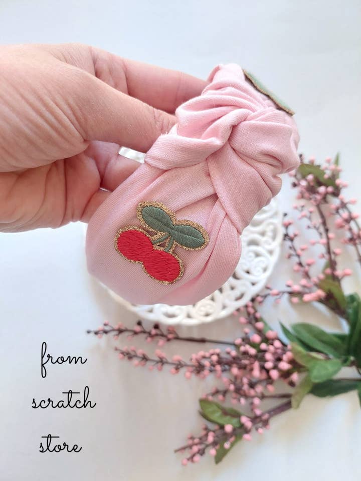 Laço de Cabelo Cereja por atacado de From Scratch Store