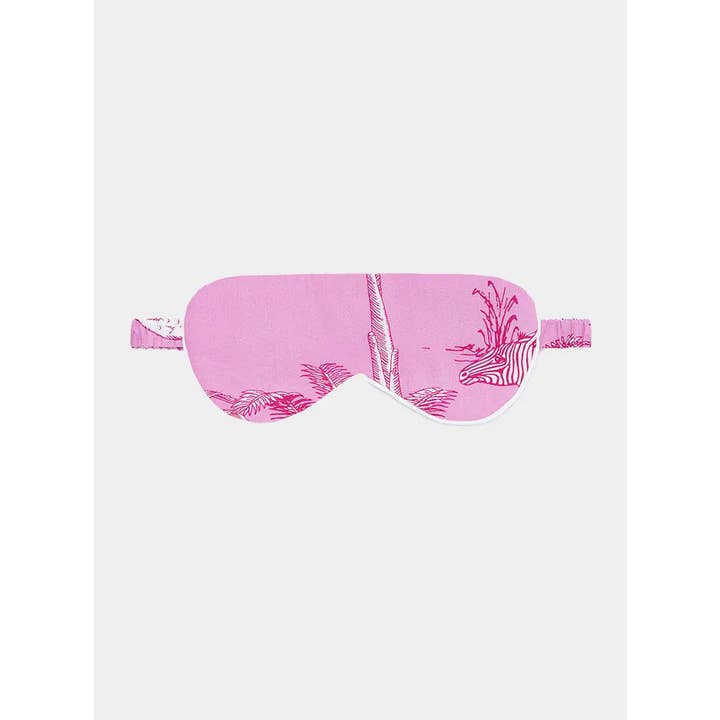 Commodities Trading (UK) Limited - Wholesale Sleep/Eye Mask - Pink Botanical Jungle Organic Cotton Sleep Mask