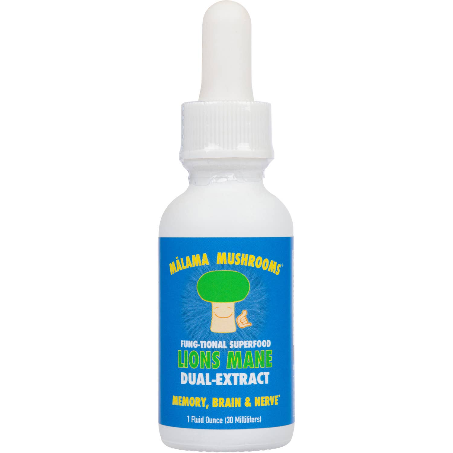 Malama Mushrooms - Wholesale Tincture - Lions Mane Dual-Extract Tincture (1 oz.)1