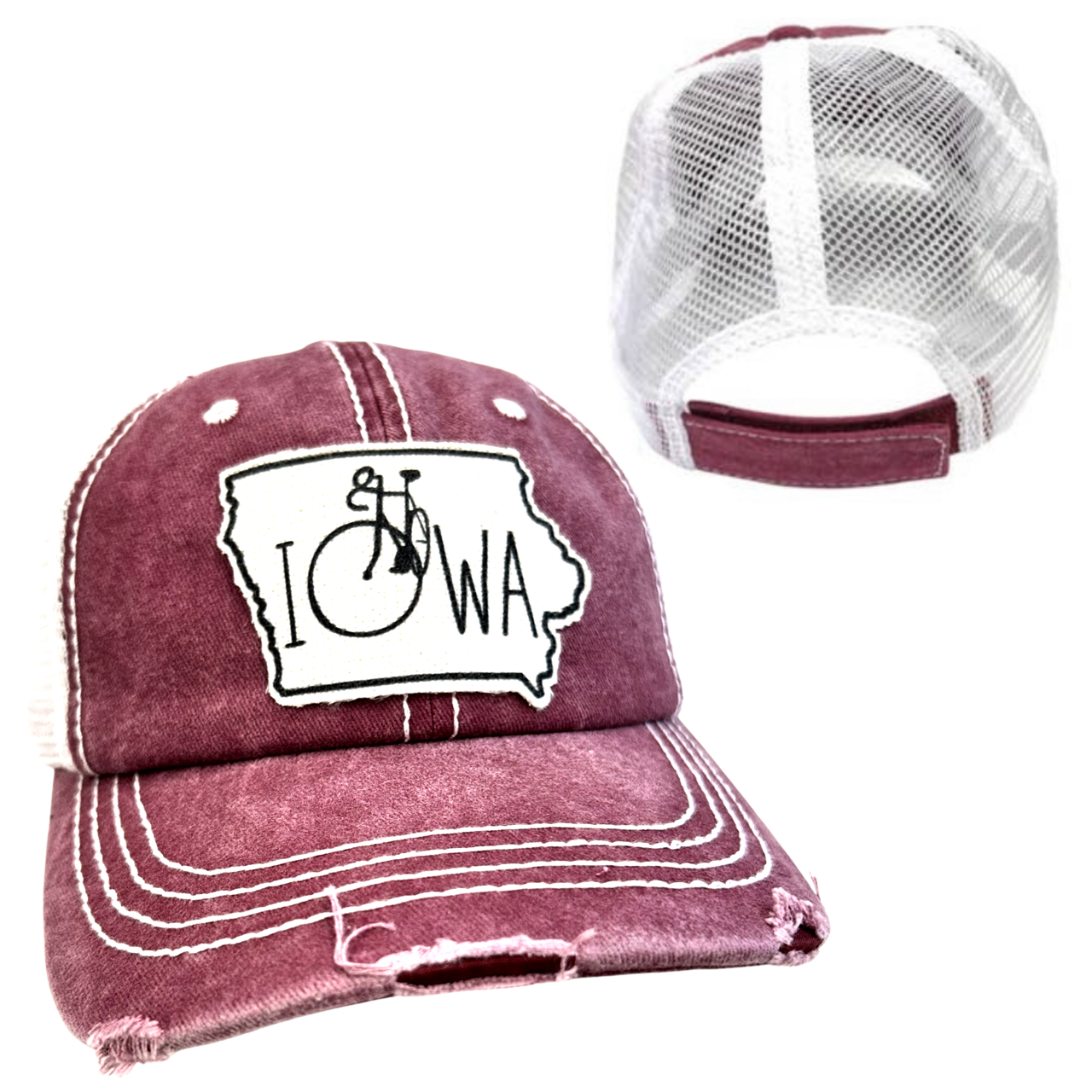 dkhandmade - Vente Casquette de camionneur – femme - CHAPEAU DE VÉLO IOWA4