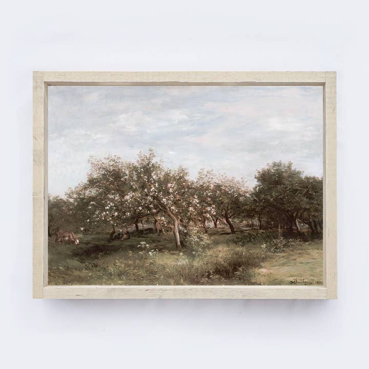 Ingelijst met vintage print | Apple Orchards A25 voor wholesale door Hoekstra Decor