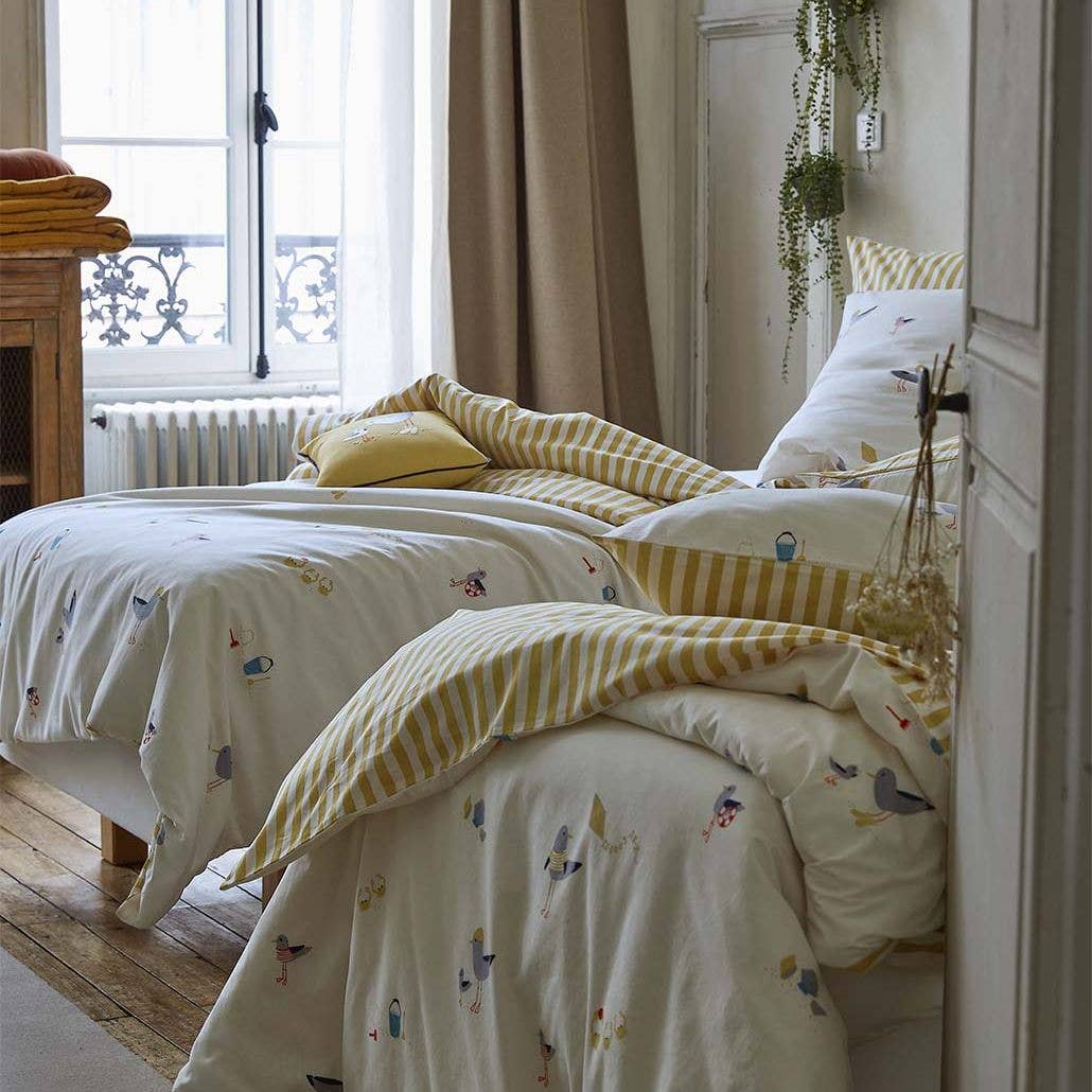 Sylvie Thiriez – Engroshandel Hovedpudebetræk – Printe pudebetræk Grandes vacances1