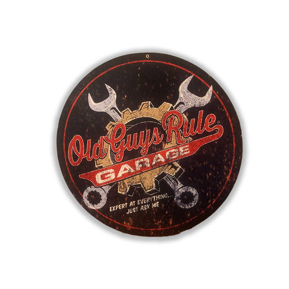 Old Guys Rule - Wholesale Sign - Wrenches Vintage Metal Sign0