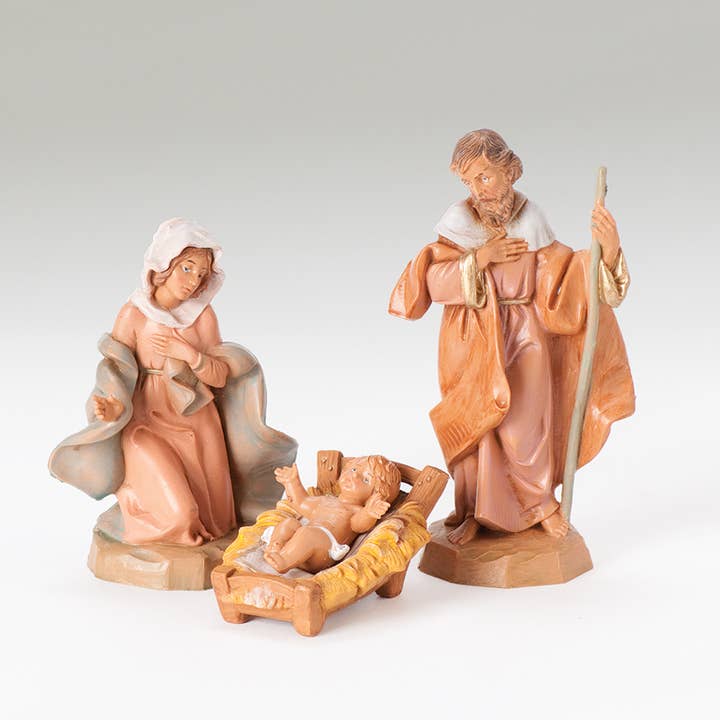 Sainte Famille classique ; Ensemble de 4 pièces par Fontanini pour la vente par Roman