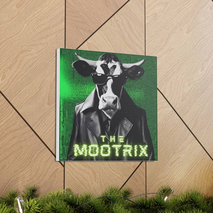 The MOOtrix Canvas for wholesale by aMOOsing Designs Shop