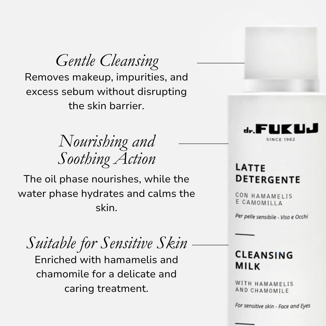 Dr. Fukuj - Vendita all'ingrosso Detergenti per il viso - Latte Detergente1
