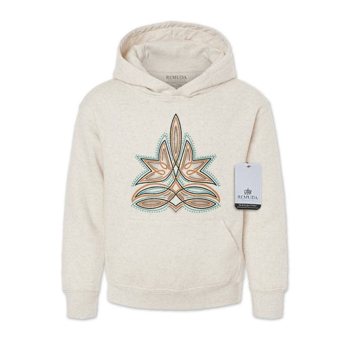Western Boot Stitch - Youth Kids Western Pullover Hoodie for wholesale by Remuda Western Wear