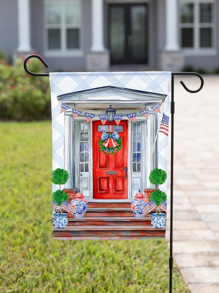 Patriotische Gartenflagge – Amerikanische Haustür für den Großhandel von The Navy Knot