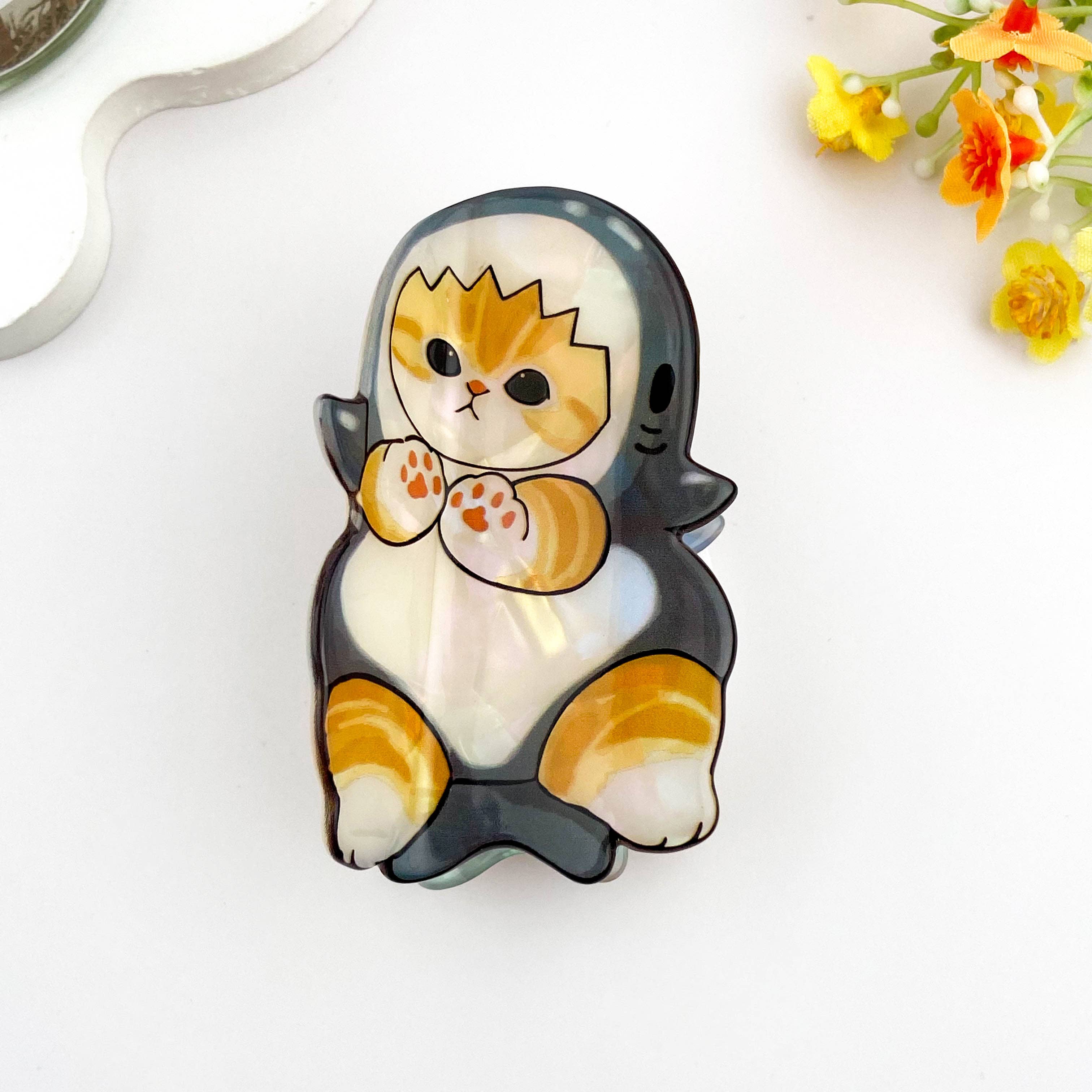 mildstyles - Wholesale Hair Clip - Women's - Adorable Shark Cat Acetate Hair Claw Clip – Fun & Quirky0