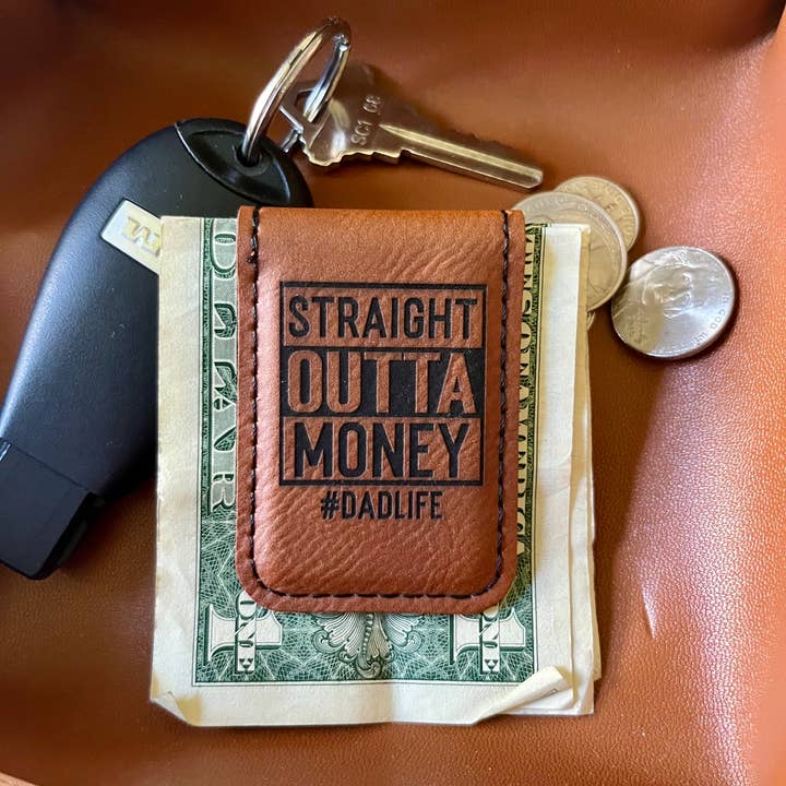Rustic Raleigh - Wholesale Money Clip - Unisex - Men's Gift Father's day Gift Leatherette Money Clip