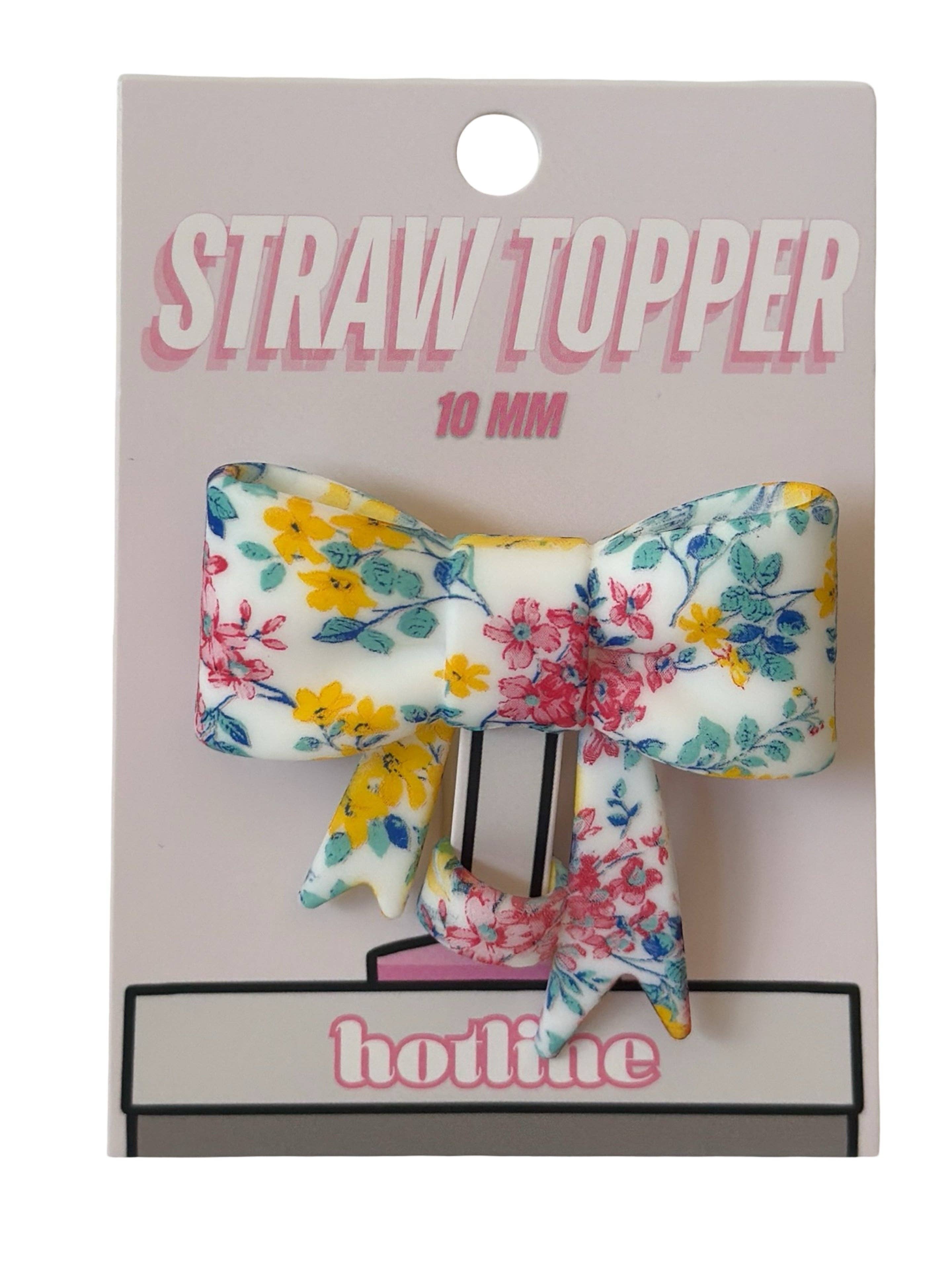 Shop Hotline - Wholesale Drink Topper - Large Bow Straw Toppers40