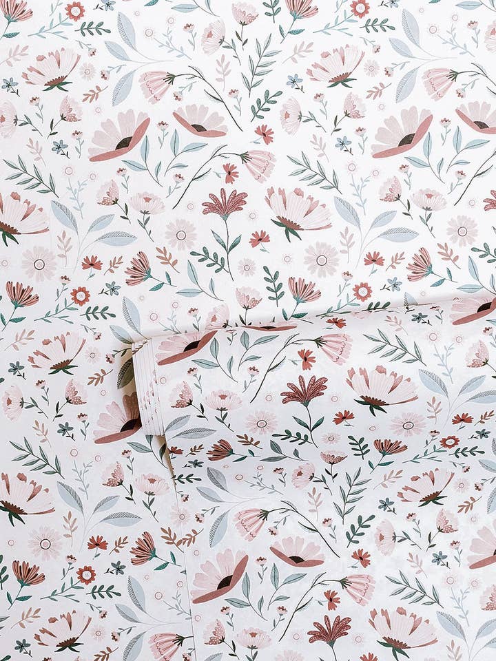 OCEAN FIELD - Papier peint motif fleurs de l'océan (H0603) for wholesale by LILIPINSO