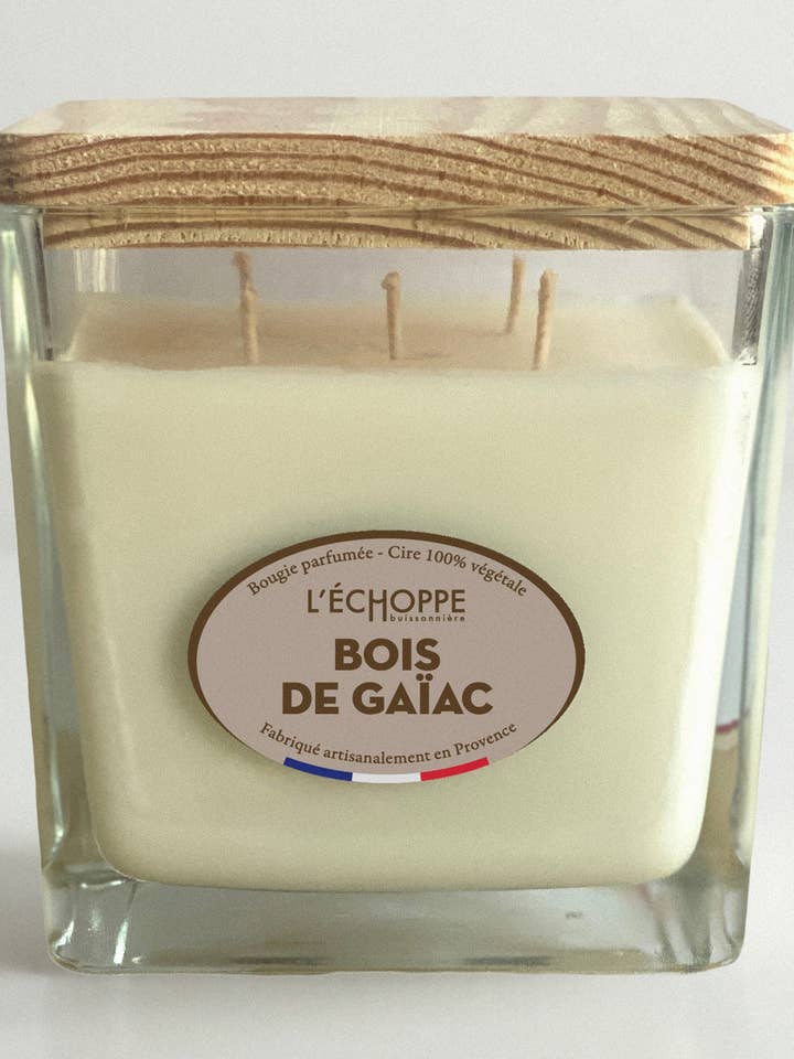 Guaiac Wood - Scented Candle 700g for wholesale by L'Échoppe Buissonnière
