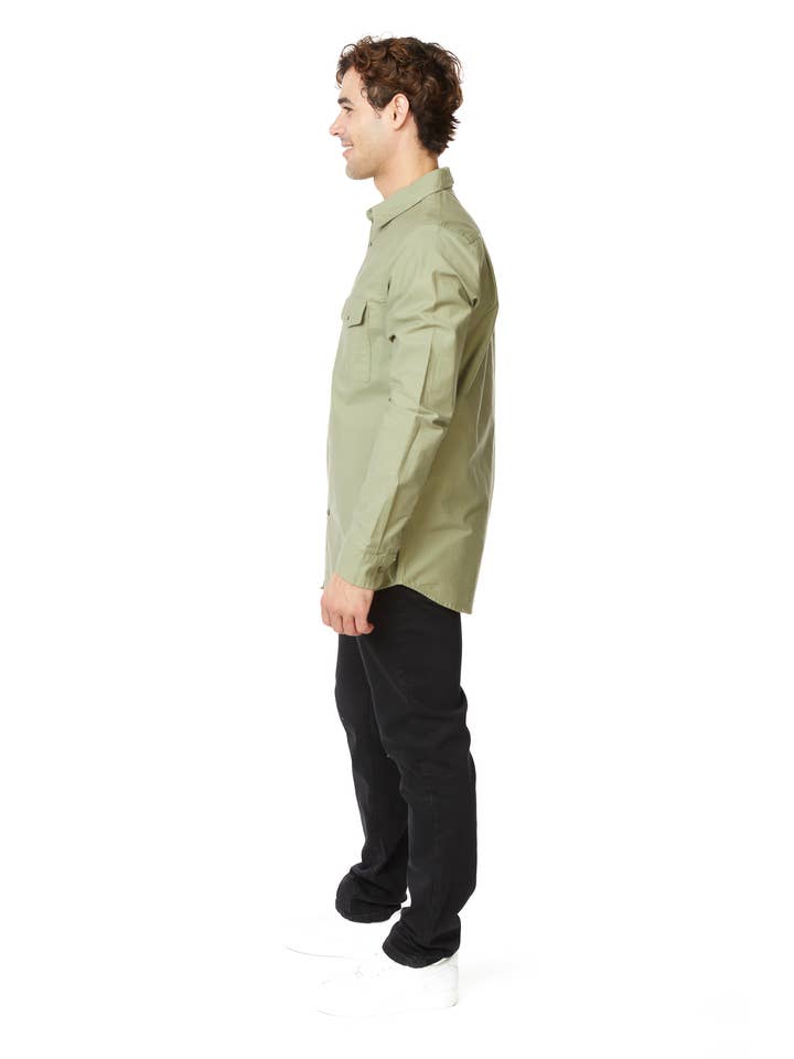 Hawk's Bay - Wholesale Button Down Shirt - Men's - MEN'S LONG SLEEVE TWILL COTTON CANVAS SHIRT13