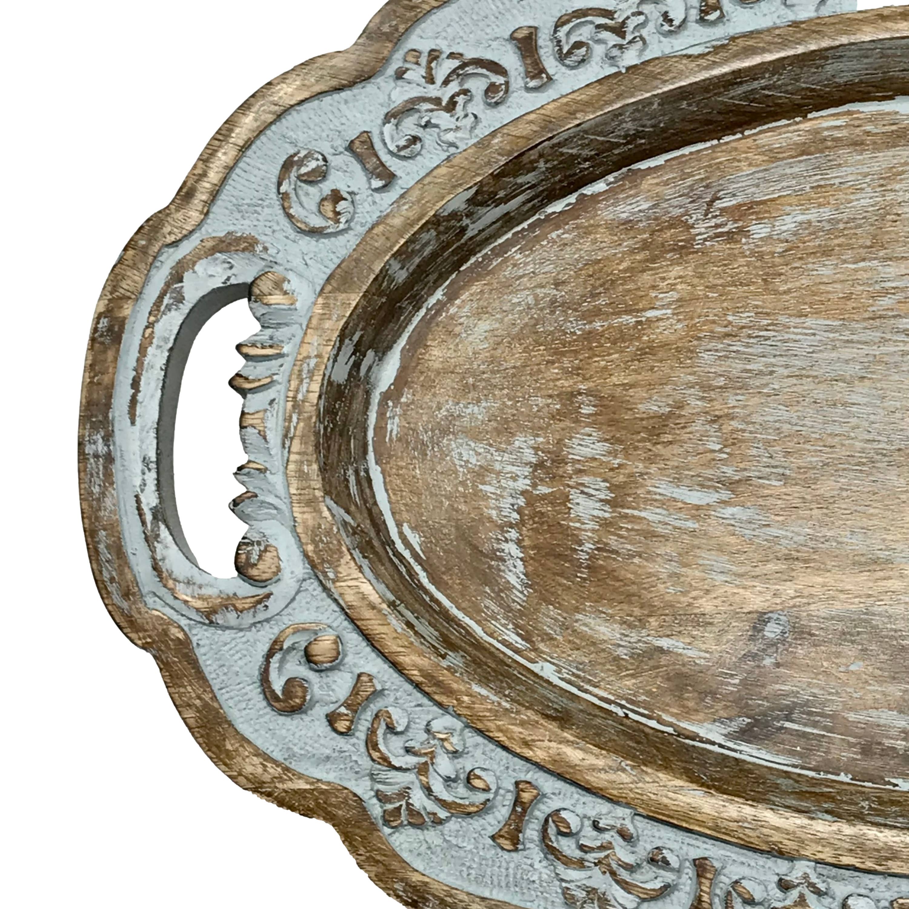 Wilco Home – Engroshandel Pyntebakke – Håndskåret massivt mangotræ Boutique-bakke16