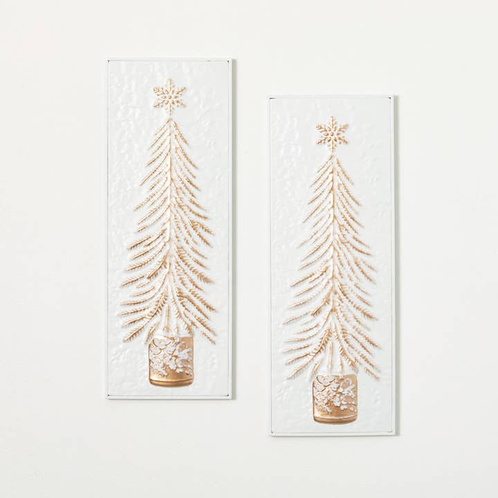 Sullivans Home Decor - Wholesale Wall Accent - Embossed Tree Wall Decor Set