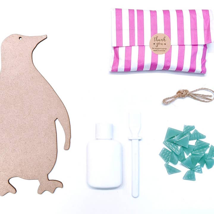 Montet Designs – Engroshandel DIY-hobbysæt – Penguin DIY Mosaik Kit, Craft Box
