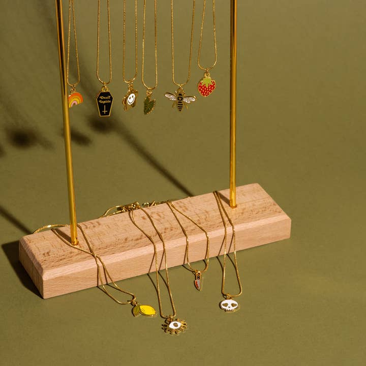 Sleepy Mountain - Wholesale Pendant/Charm Necklace - Papaya Necklace