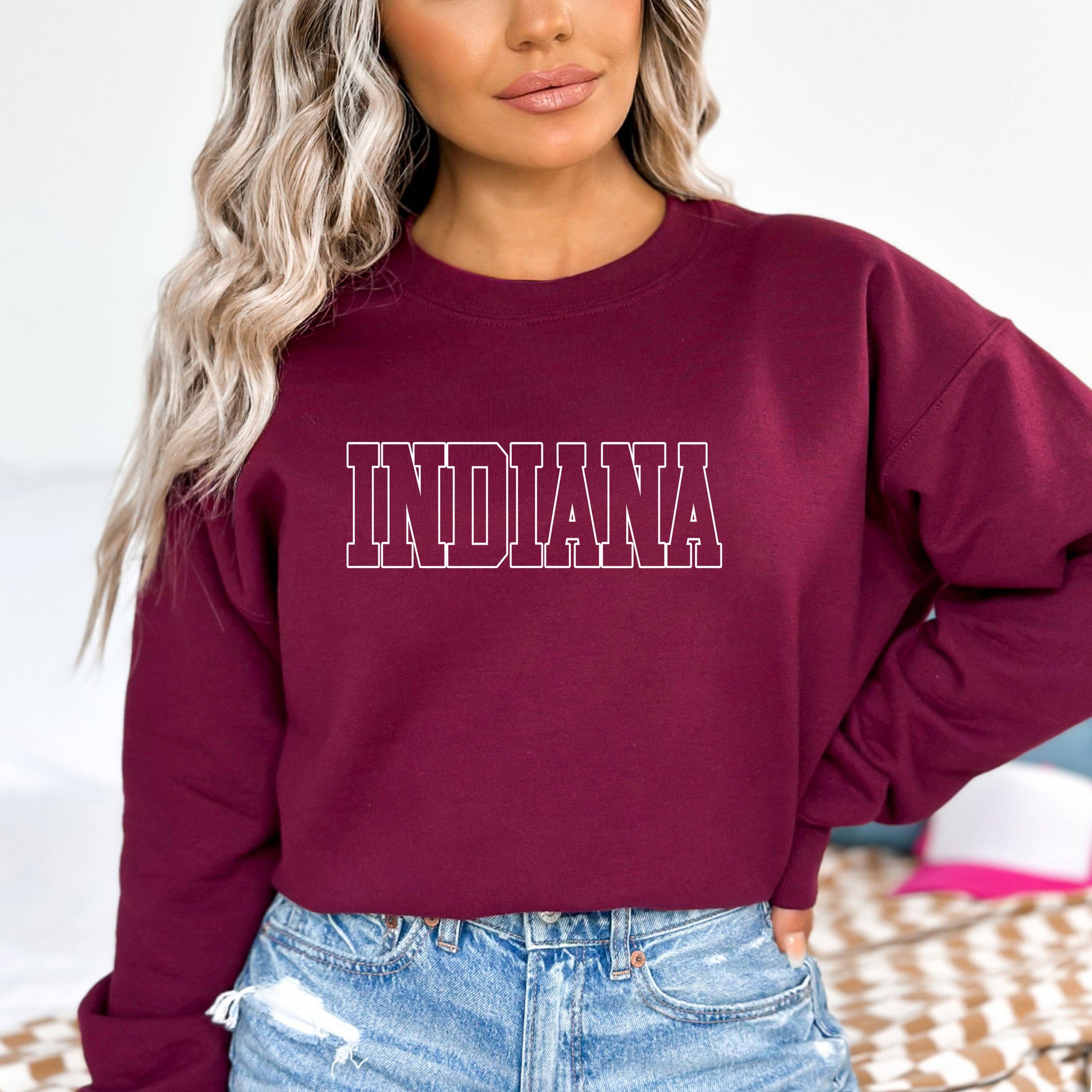 LA Shirt Company - Wholesale Graphic Sweatshirt - Women's - Indiana - Sweatshirt & Hoodie1