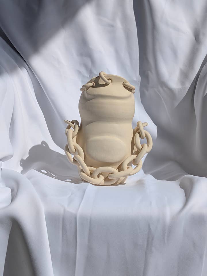 Handmade ceramic Vase | Chain vase | home decor | Decorative for wholesale by Terroso studios