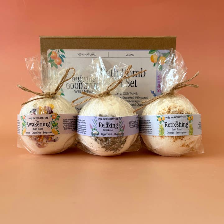 Bath Bomb Gavesæt for engroshandel hos Only The Good Stuff UK