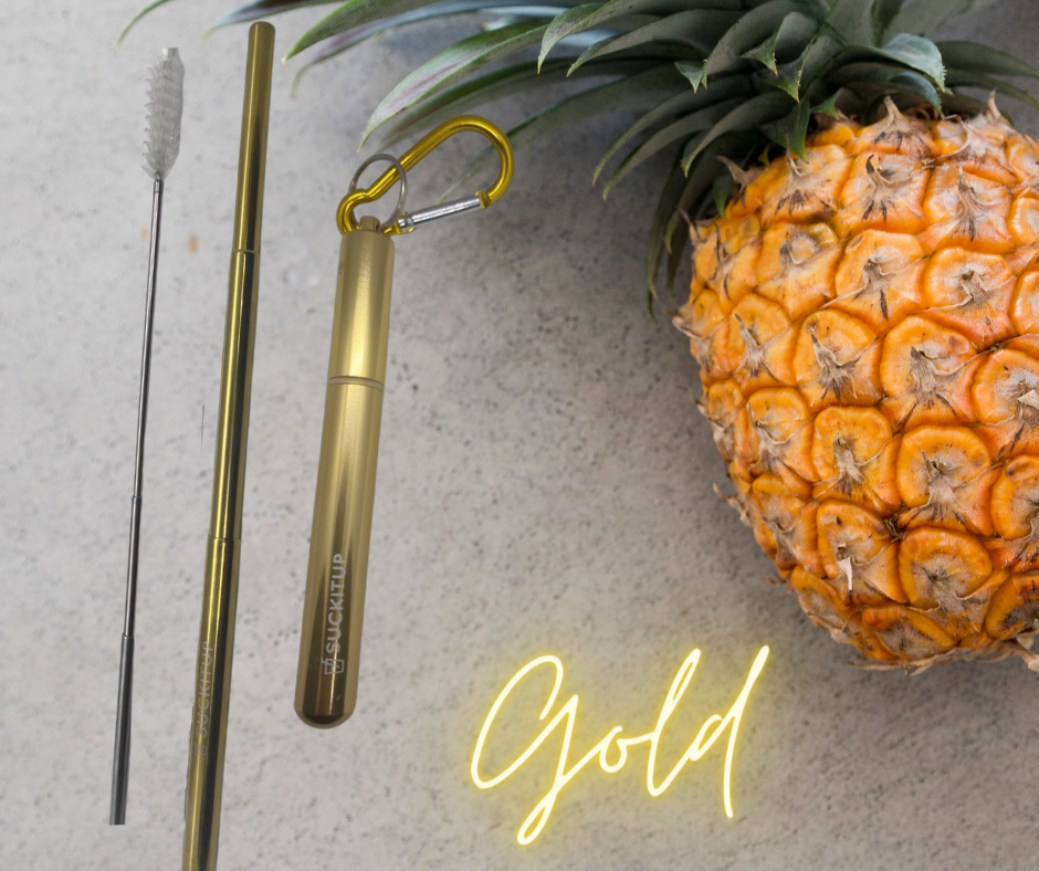 Suck It Up Straws - Vente Paille - Pailles métalliques télescopiques avec étui pour porte-clés et brosse de nettoyage44