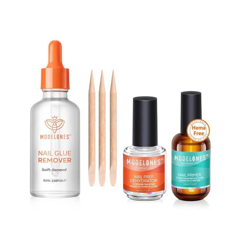 Modelones - Wholesale Nailcare Set - Nail Glue Remover with Nail Prep & Nail Primer Set0