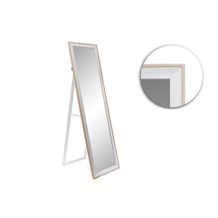 Specchio Psiche da Terra 30 x 120 Nat-Bianco MDF per la vendita all'ingrosso da parte di CP INTERNATIONAL