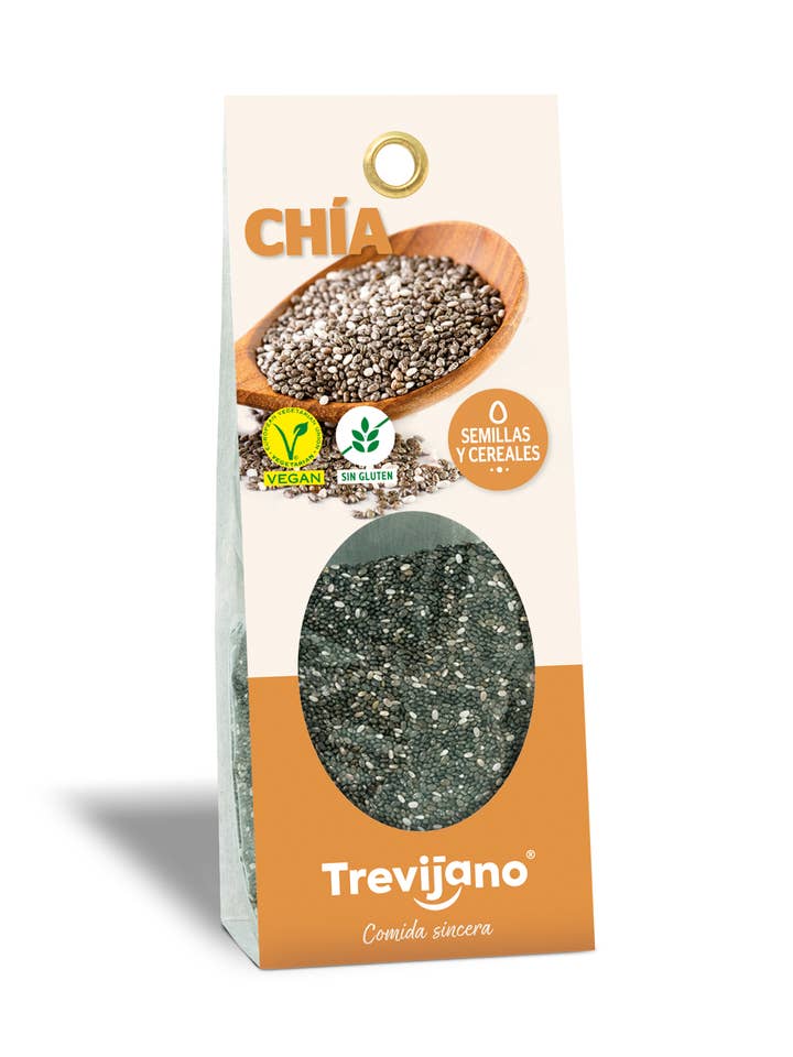 Seeds and Cereals Chia Seeds 150g Bag For Low Salt Diets for wholesale by Trevijano