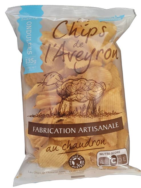 AVEYRON ARTISAN WAVY CHIPS 135G for wholesale by LES CHIPS DE L'AVEYRON