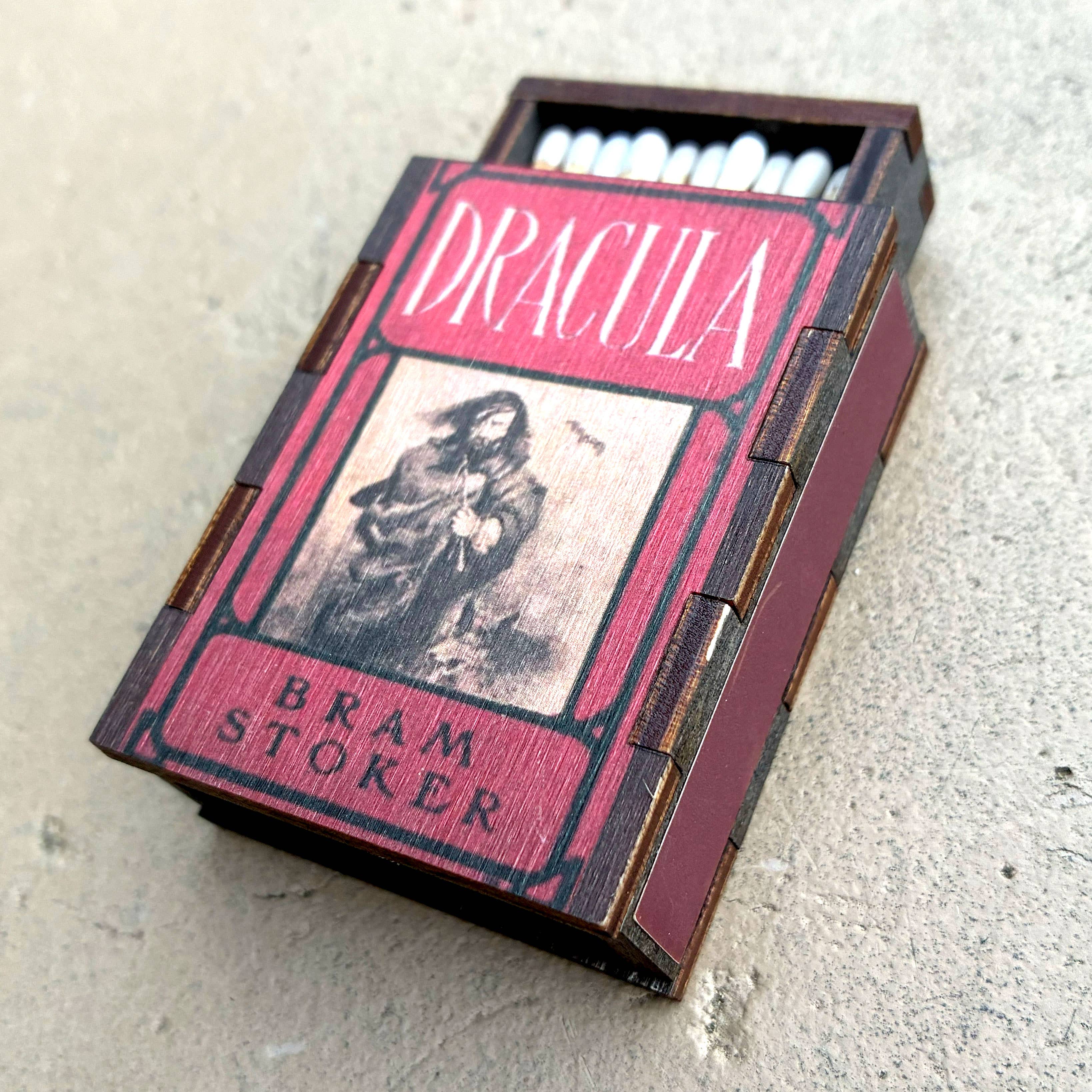 Most Amazing - Vente Allumettes - Allumettes • Boîtes d'allumettes en bois Dracula de Bram Stoker3