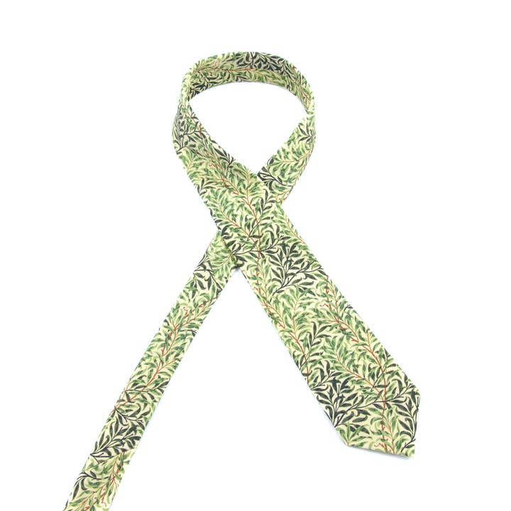 William Morris - Willow Bough Tie for wholesale by David Watson
