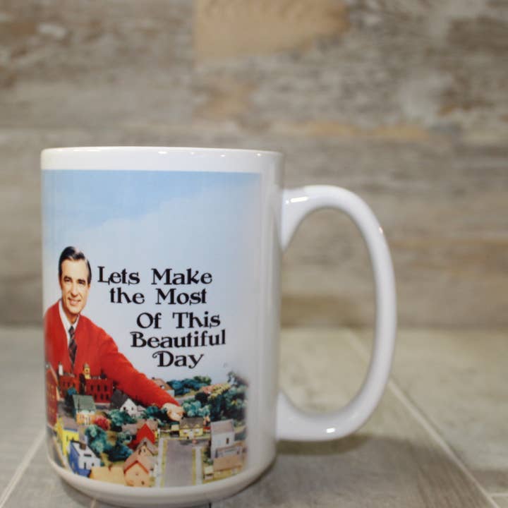 Raven Design - Wholesale Coffee Mug - Mr. Rogers Beautiful Day // 15 Oz. Ceramic Mug1