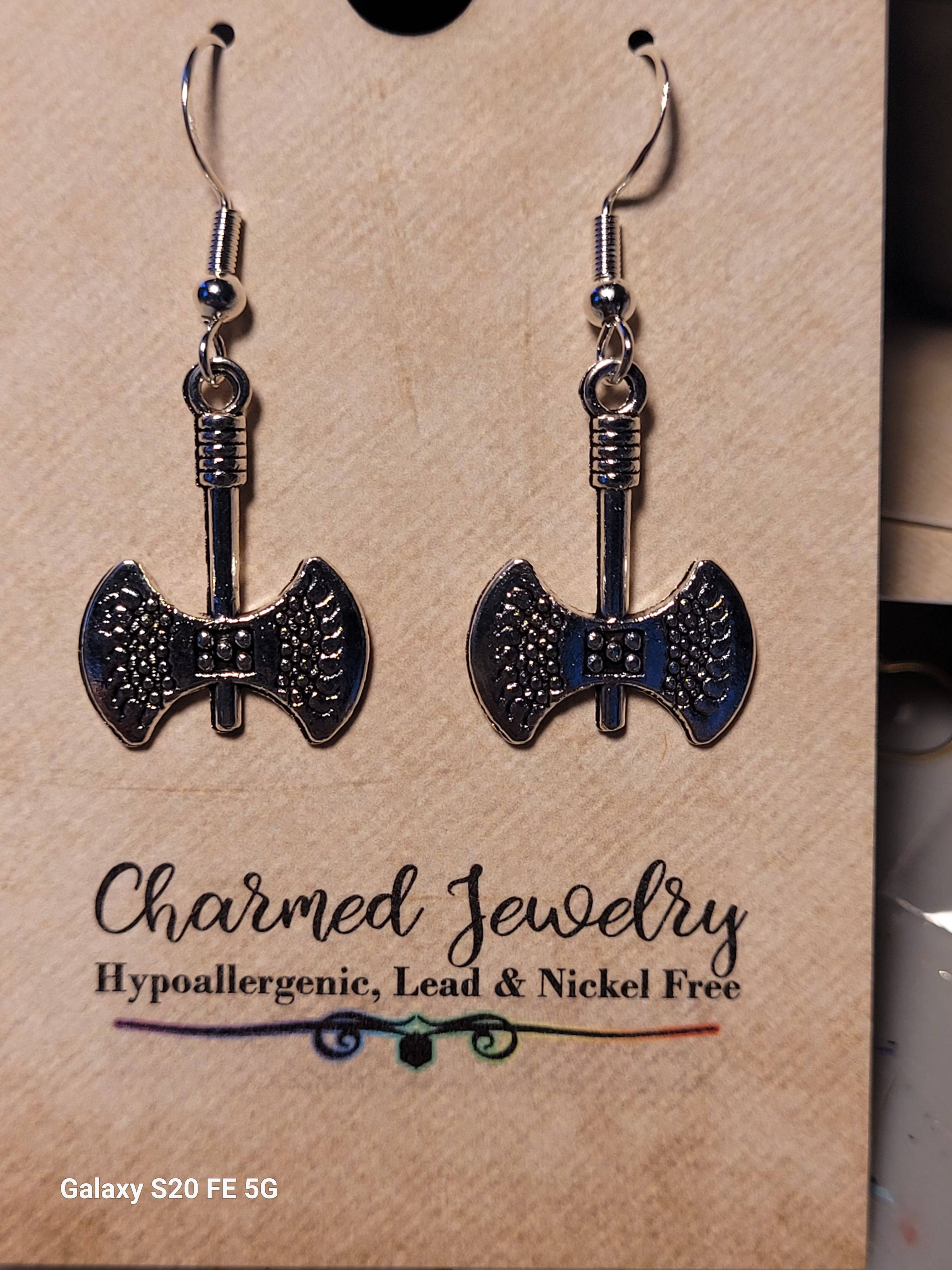 Con-Quest Crafts - Vente Boucles d'oreilles pendantes - Boucles d’oreilles et colliers à thème fantasy, gothique, RPG et gaming14