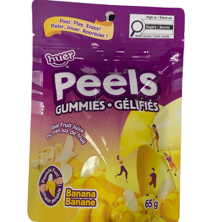 Echo Sales Canada - Wholesale Gummy - Huer Peel Gummies Banana 65G - Canada Edition Each