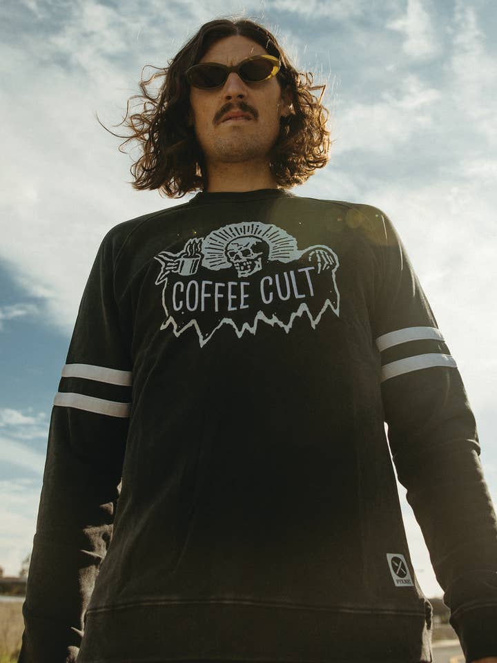 Pyknic - Wholesale Graphic Sweatshirt - Unisex - Coffee Cult Crewneck Sweatshirt3