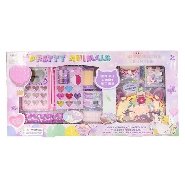 AS SHOWN Kids Unicorn Kitty Beauty Makeup Collection Kit for wholesale on Faire2