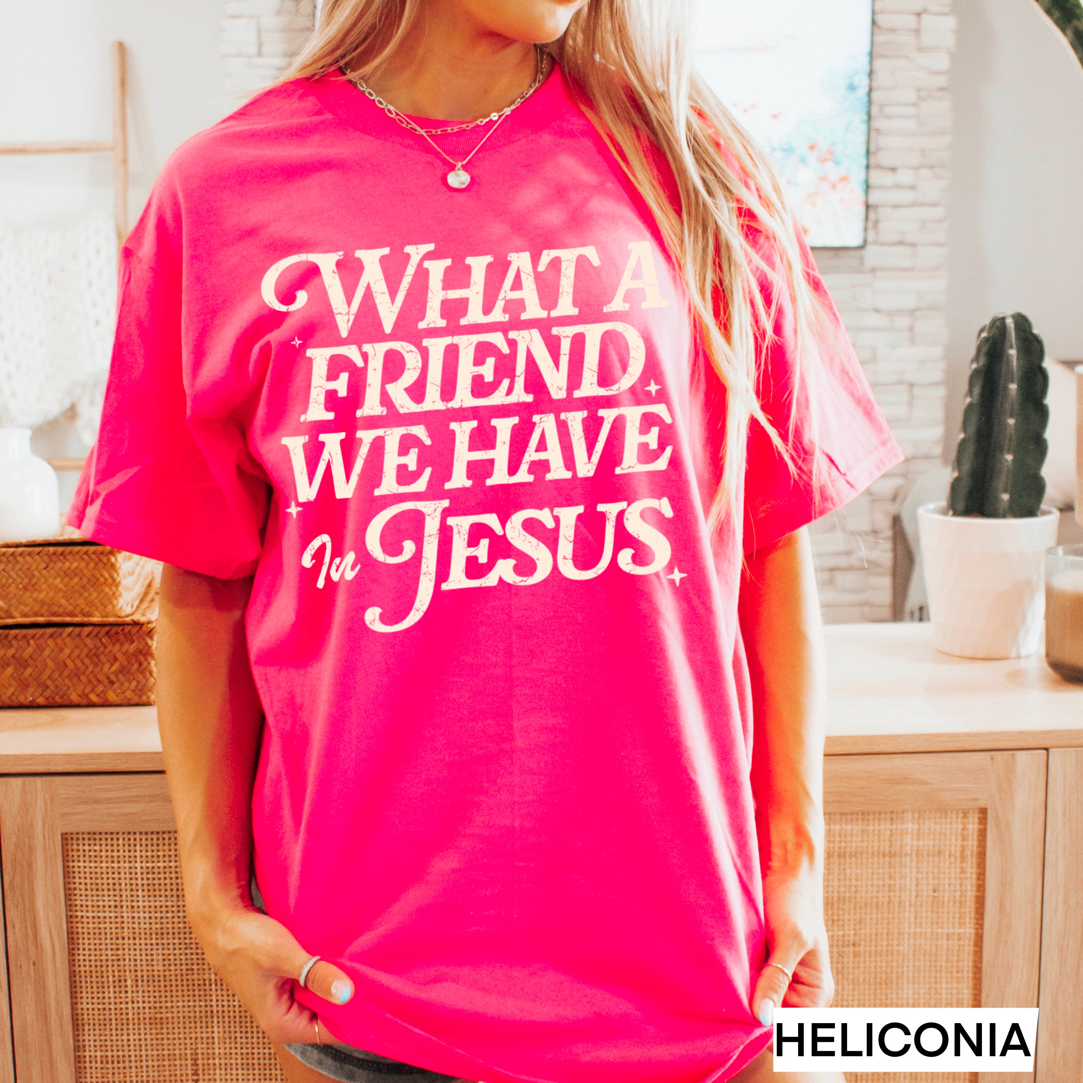 Shoppe SHC - Wholesale T-Shirt (Graphic) - Women's - What A Friend We Have In Jesus Graphic Tee |  Gildan13