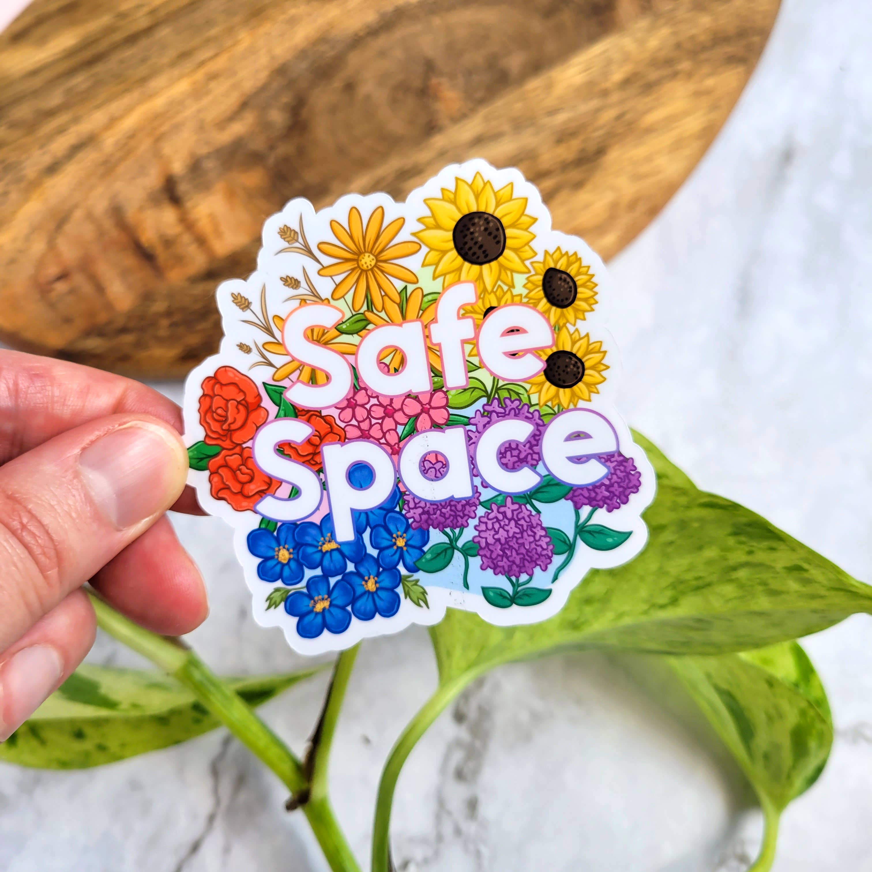 Chez Louie Designs - Wholesale Sticker - Safe Space Vinyl Sticker, 3x3"