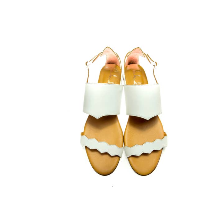 Flat Sandals – Agathi – White for wholesale by Milenika shoes