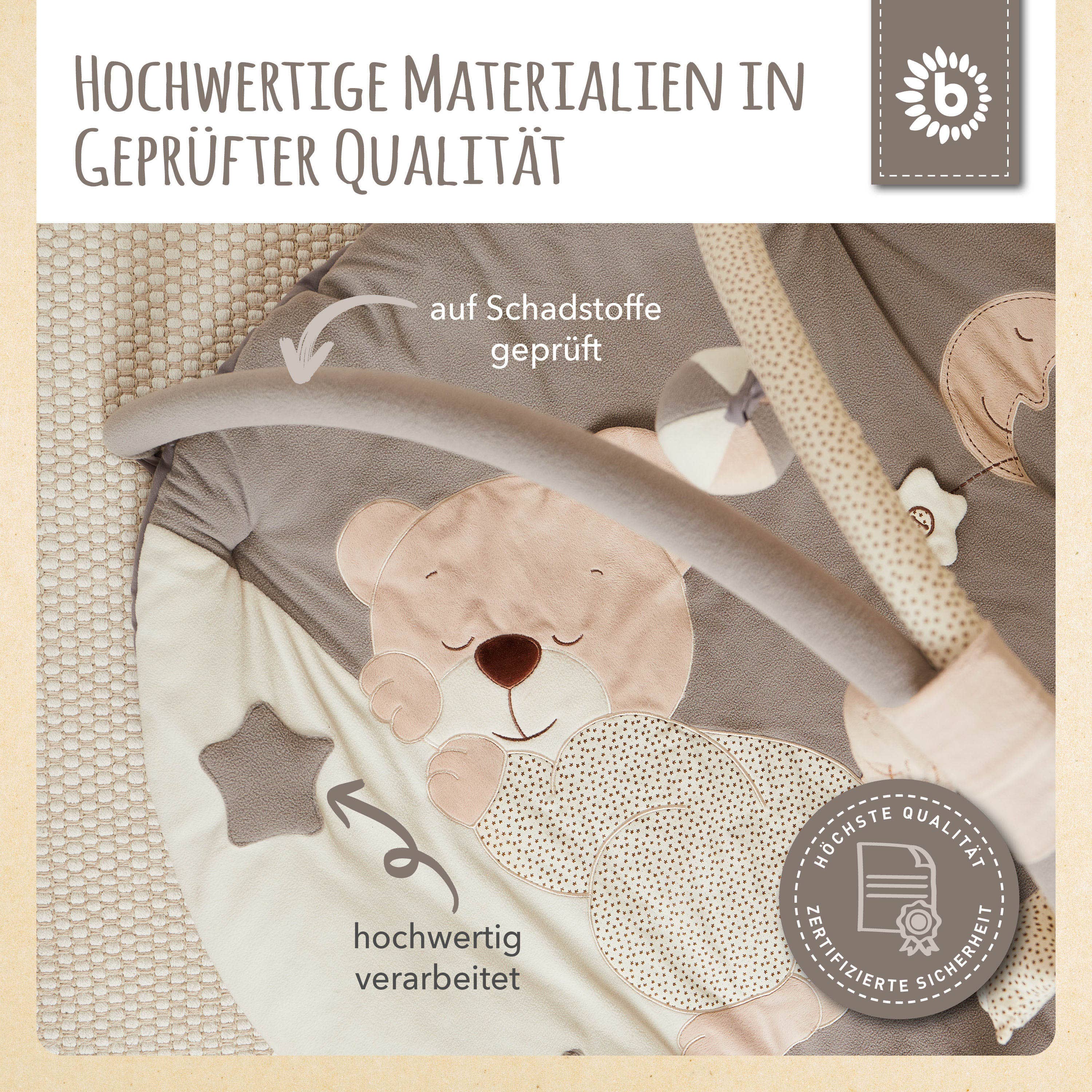 Bieco Spielwaren - Wholesale Speelmat - Kinderen en baby - Speelmat met activiteitenboog6