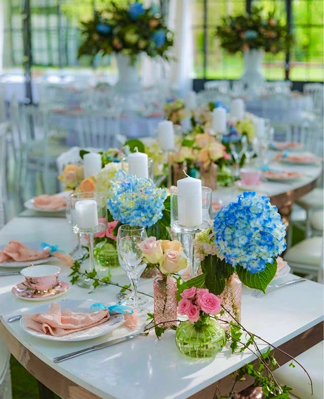 All Little Cute Things - Wholesale Tea Set - Blush Pink and Gold with Birds Teacup and Saucer2
