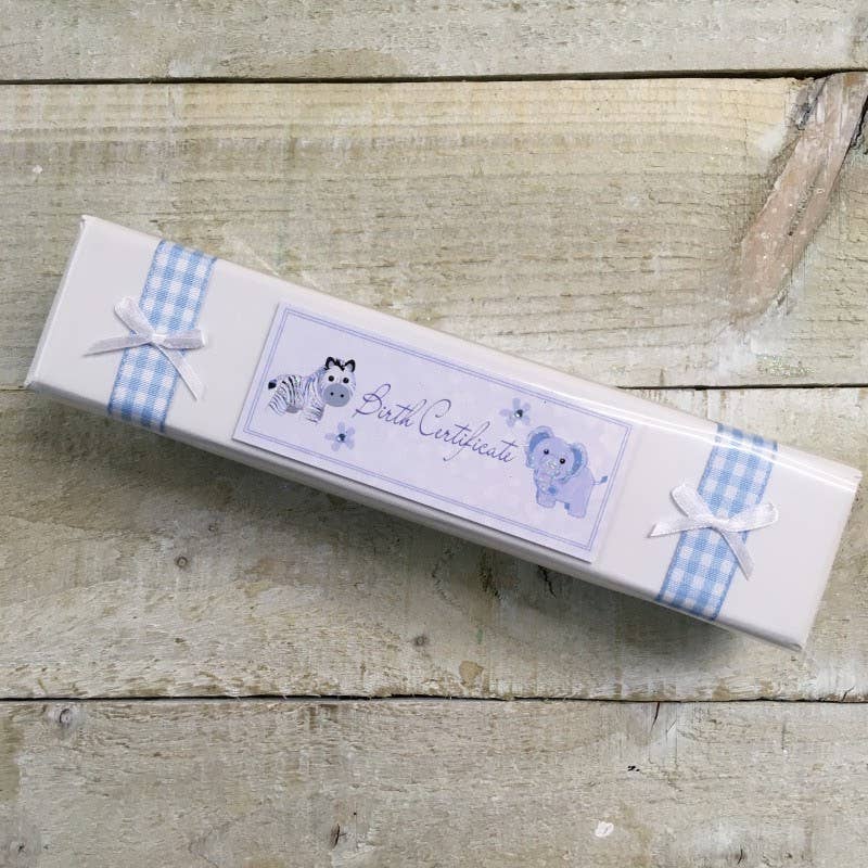 White Cotton Cards – wholesale Keepsake box – Child & baby – Baby Blue Hanging Toys Set with Album, Keepsake Box & Book3