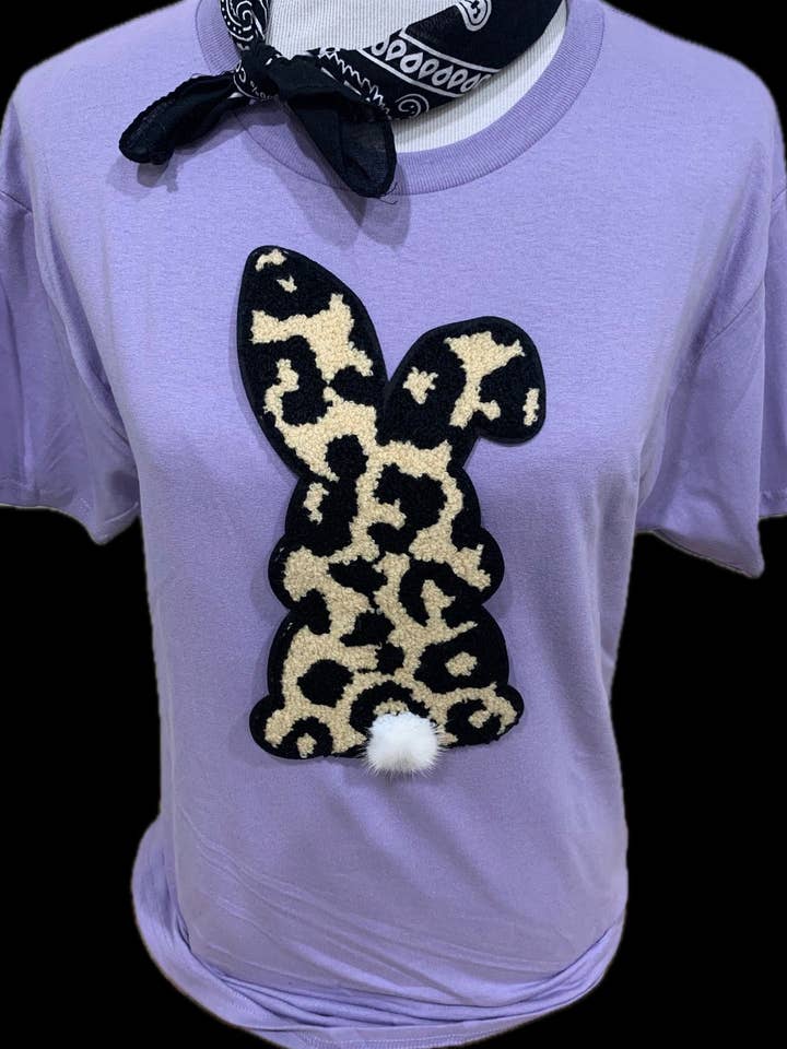 Chenille Leopard Bunny on Crew / Easter for wholesale by Bling-A-GoGo, LLC