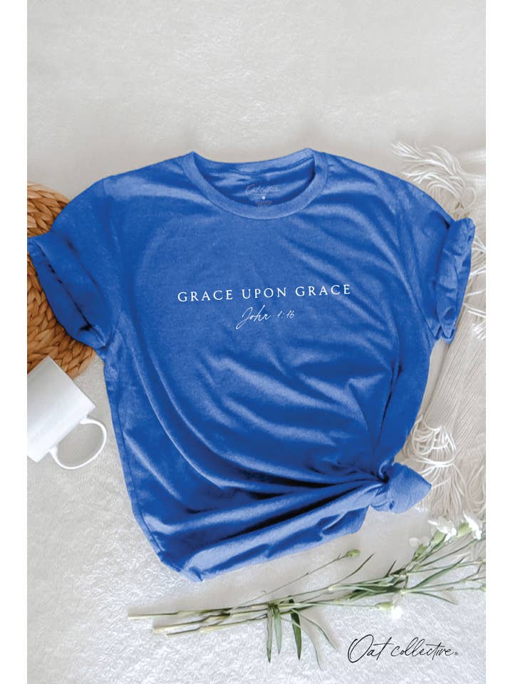 OAT COLLECTIVE - Wholesale Screen Printed T-Shirt - Women's - GRACE UPON GRACE Graphic T-Shirt