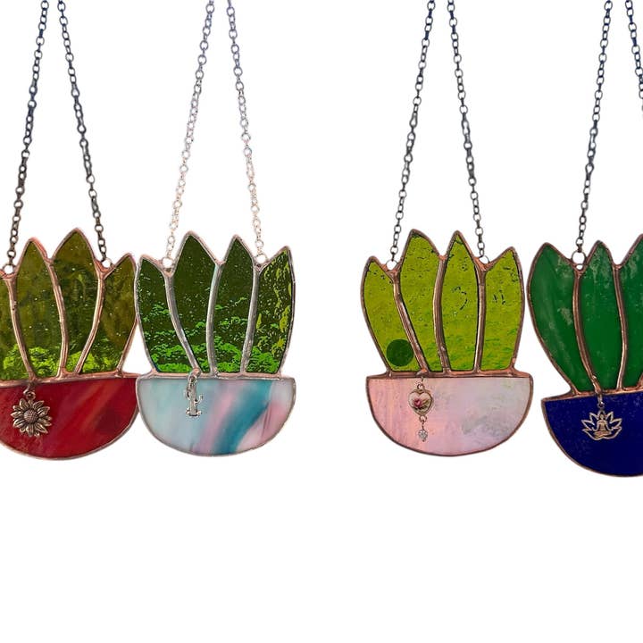 Succulent en vitrail avec charme pour la vente par Inspiration By CDA