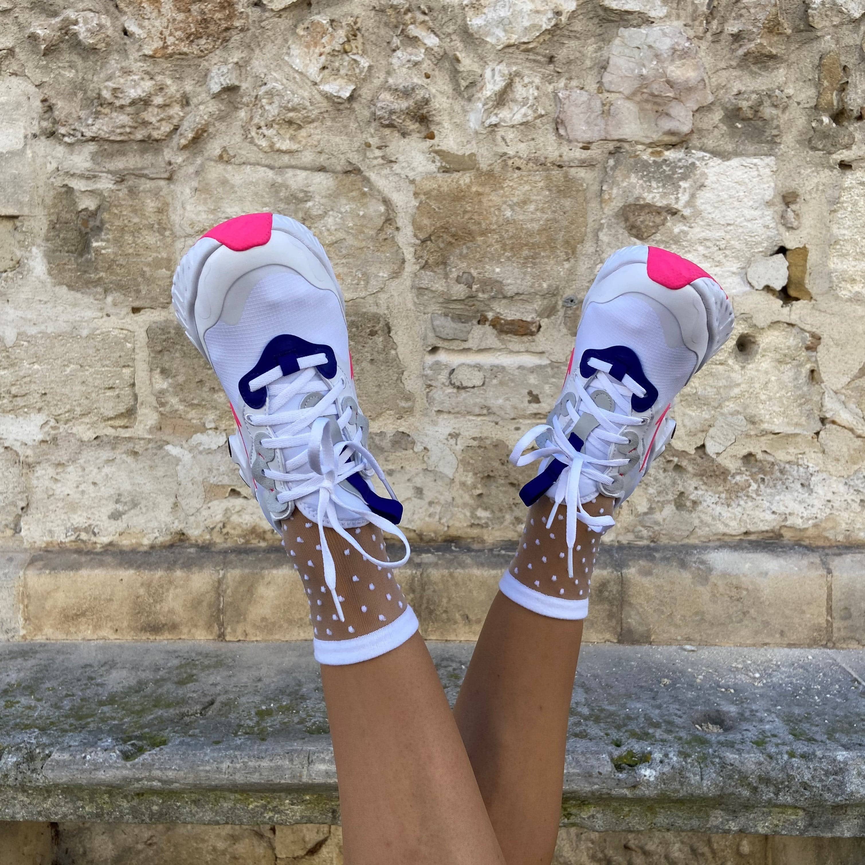 sockette – wholesale Socks – Women's – Charlotte - Transparent plumetis socks 1
