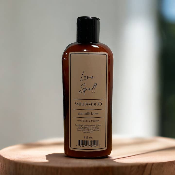 Love Spell Goat Milk Lotion for wholesale by Windwood Soap