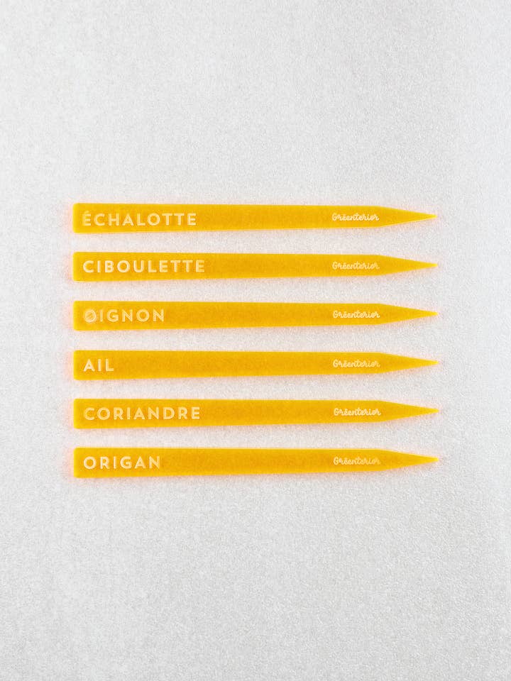 Chive Plant Marker - Orange Acrylic for wholesale by Greenterior