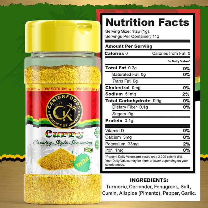 Caribbean Kitchen Foods – wholesale Torkad kryddblandning – Karibiskt kök Kosher Mild Curry